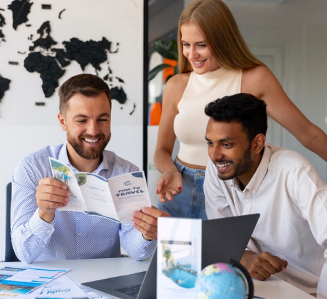 Visual representation of global hiring network - abroad recruitment agencies