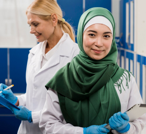 Candidates receiving briefings before international departure