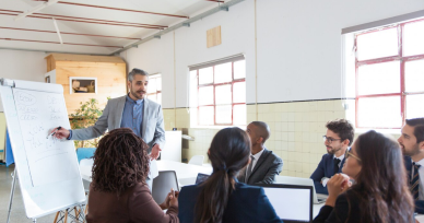 Training session image – offered by abroad recruitment agencies pre-departure