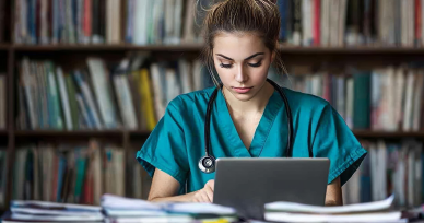 Access to CBT nursing resources and digital library for self-paced learning